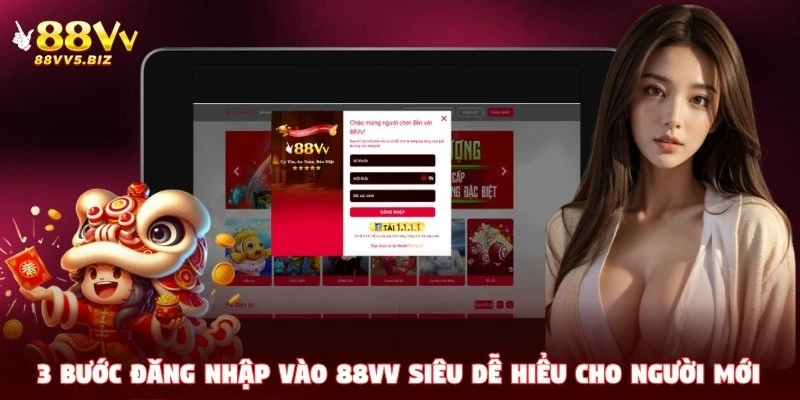 3 bước đăng nhập vào 88VV siêu dễ hiểu cho người mới