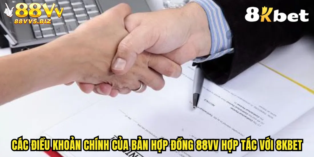 Các điều khoản chính của bản hợp đồng 88vv hợp tác với 8kbet